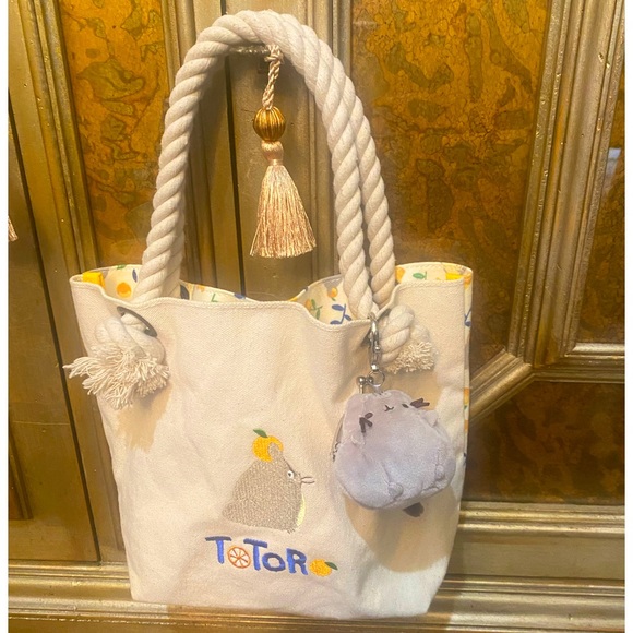 Anime Totoro bag with Pusheen the Cat coin purse, like new condition - Picture 1 of 5